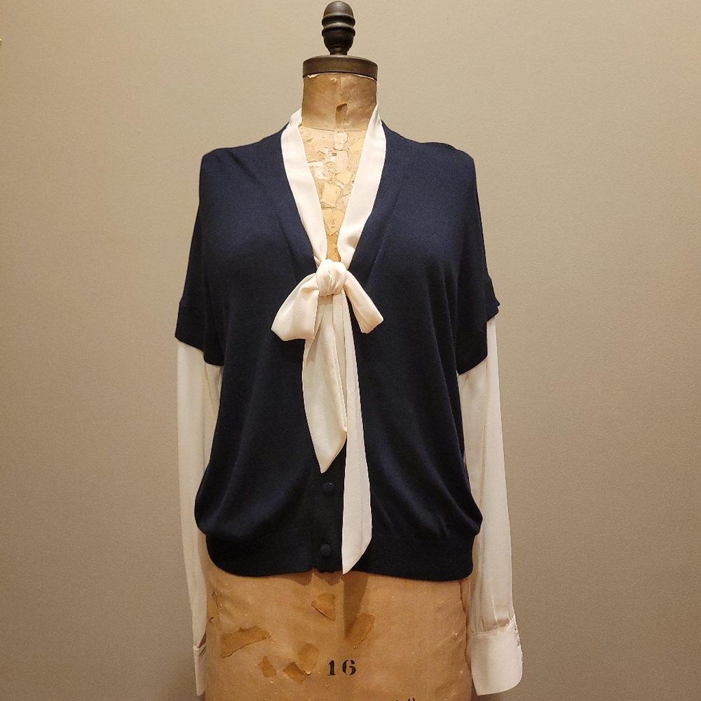 La Fée Verte Anthropologie Blouse and Sweater combo Size XL